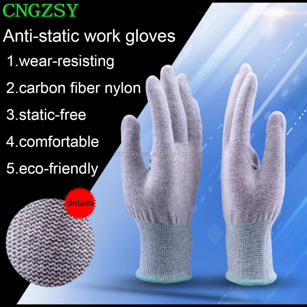 
Vinyl Anti-static Window Tint Car Wrap Glove 1 Pair Tinting Work Gloves Nylon Carbon Fiber Car Stickers Film Install Tool D08 