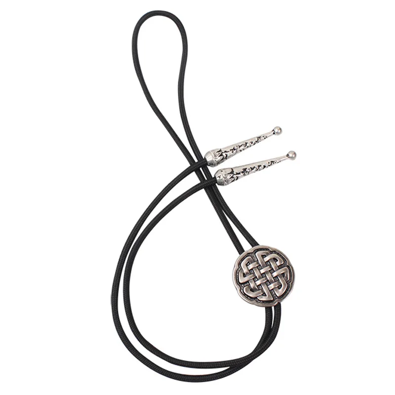 

2021 Sailing Jewelry Celtic Pattern Knot Indian Polo Tie Necklace Bolo Tie Knot Necklace