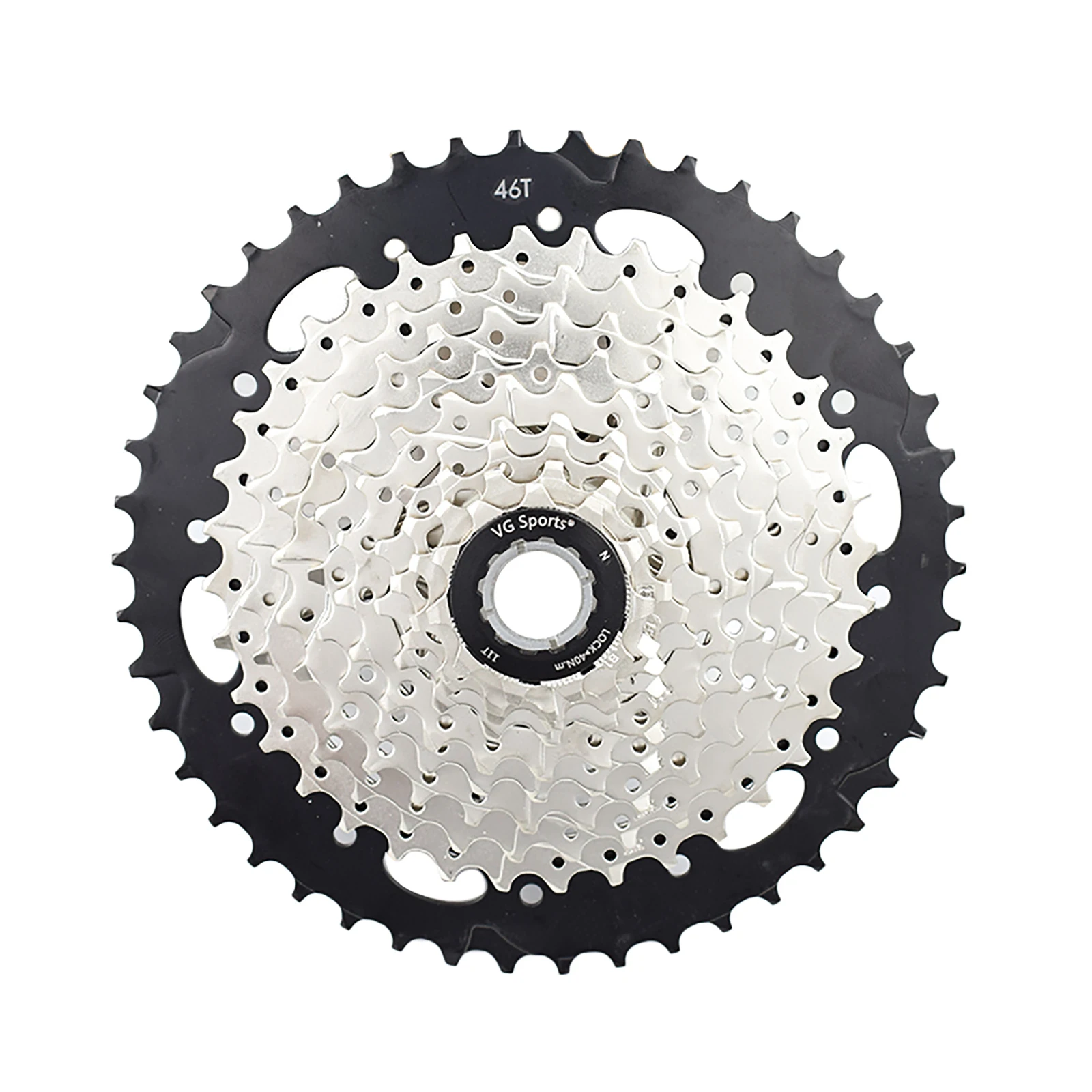 

VG Sports 10 Speed 11-36T 40T 42T 46T Bicycle Cassette Freewheel for MTB Mountain Bike Parts, Silver,gold,black