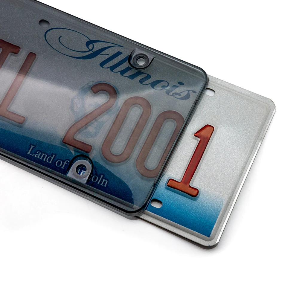 
USA size plastic transparent license plate cover for car 