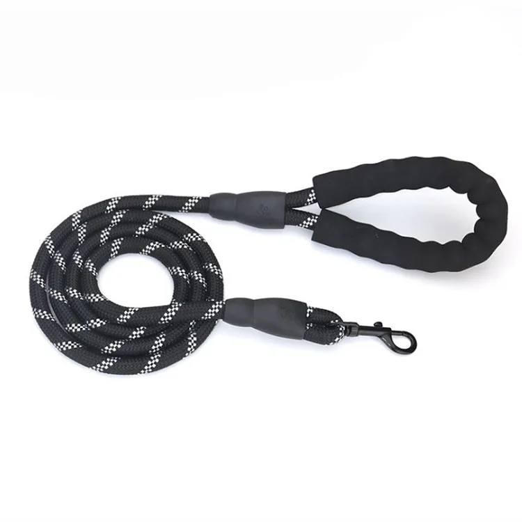 

Ningbo Popular Rope Dog Lead Reflective Rolled Dog Leads for Medium Large Dog 150cm Pet Ropes Collar Polyester Training Leashes, Customized color