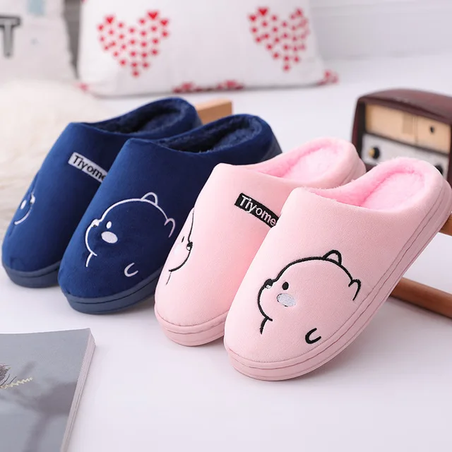 

Low Price New Fashion Cotton Winter Women Fur Slippers Indoor Home Slippers For Ladies Cotton House Slippers For Men Women, 9 colors