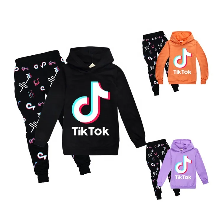 

Wholesale Fall Long Sleeve Little Girl Boy Clothing Tiktok Children's Clothes Set