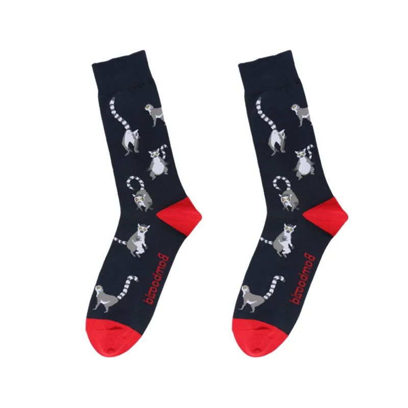 

Cheap quality wholesale bamboo crew happy men dress cotton socks, Custom color