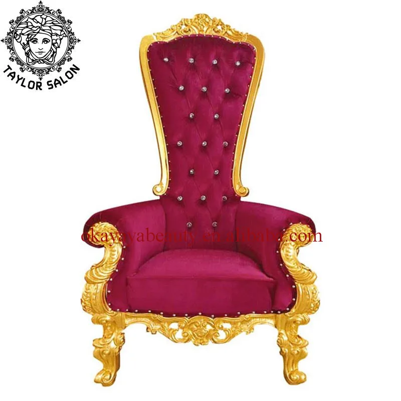 

throne chairs luxury wedding king pedicure chair no plumbing spa pedicure chair, Rose pink