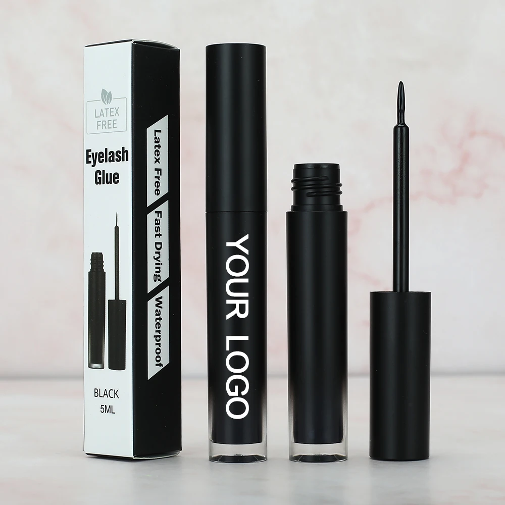 

Clear eyelash glue pack custom lashglue eye lashesh rhinestone strip lash glue, White, black,clear