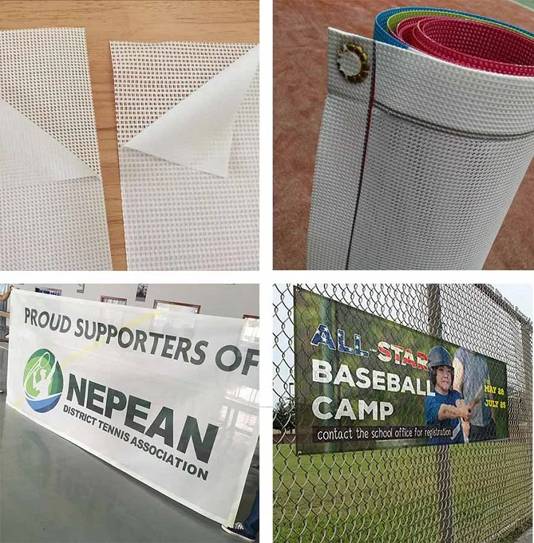 Custom Flex Digital Printing Hanging Outdoor Event Fence Vinyl Mesh