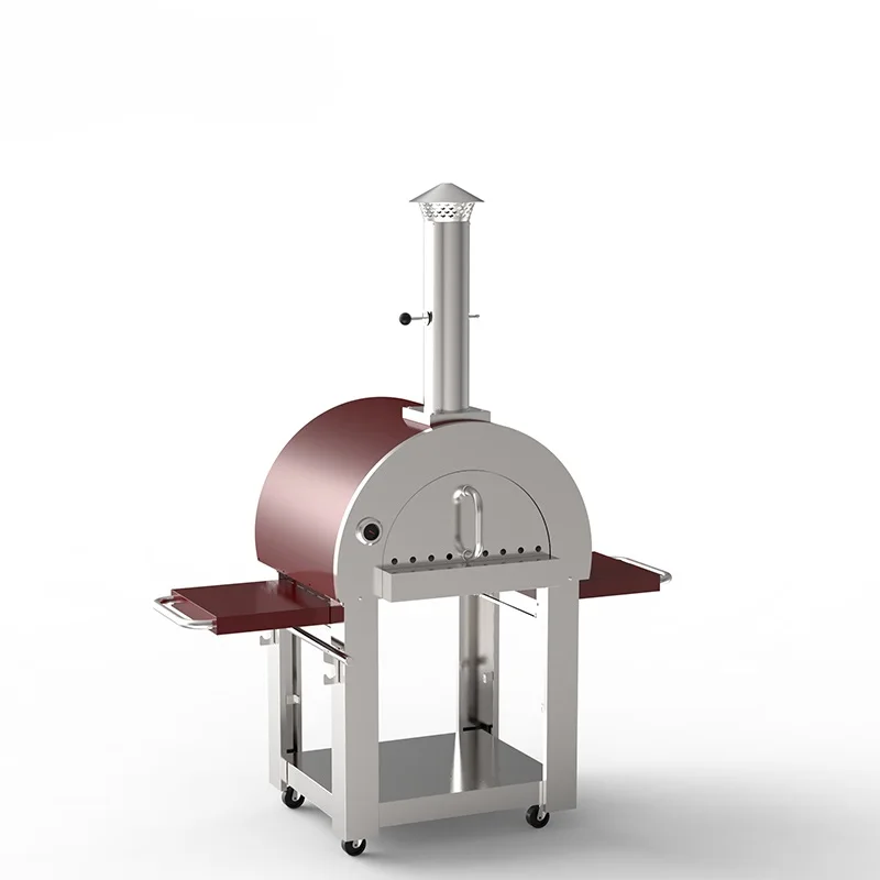 

Factory Direct Supply Portable Outdoor Garden Freestanding Wood Burning Pizza Oven