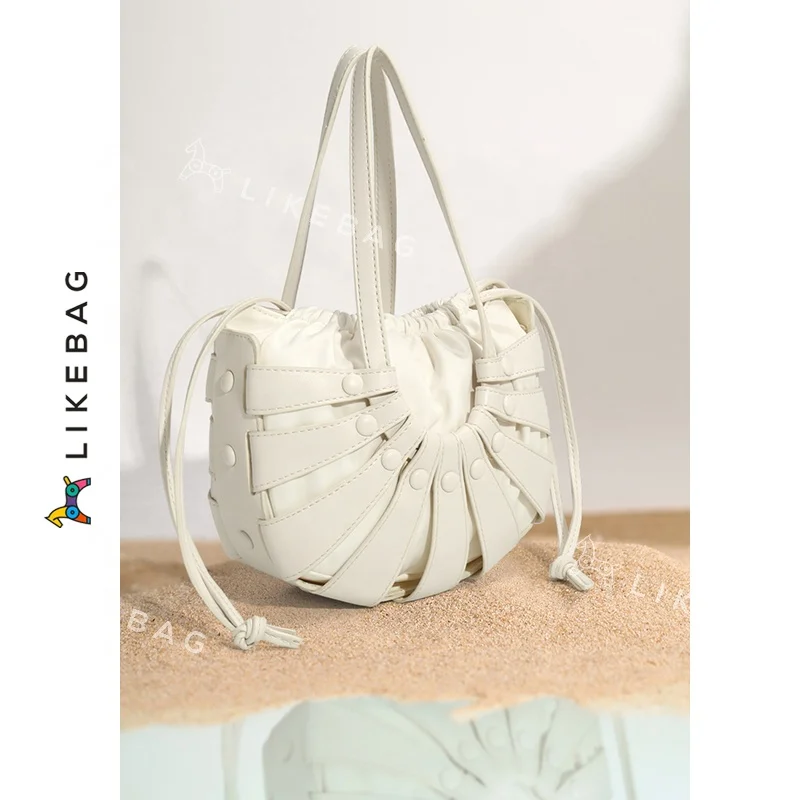 

LIKEBAG original female bag ladies vacation style shell-shaped bag casual messenger bag