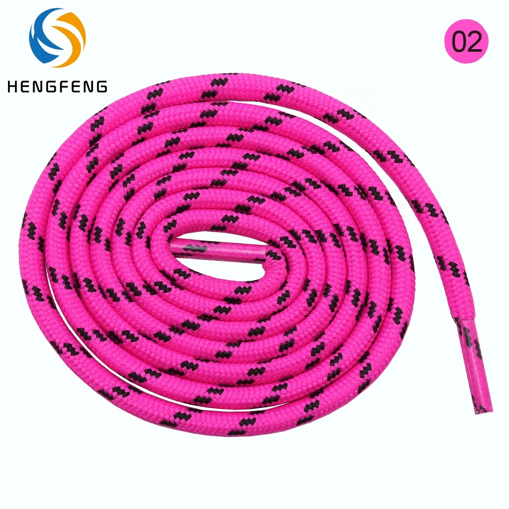 

Best selling round polyester Pattern laces hiking running shoelace radium shoe laces, Picture color or custom color