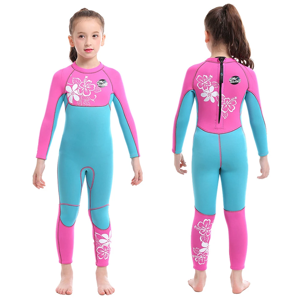 

Kids Wetsuit Eco-friendly Fabric 3mm Premium Neoprene For Children Surfing Swimming Wetsuit, 4 color