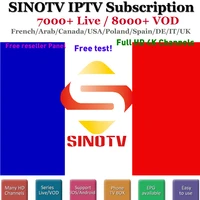 

4K FHD French IPTV Subscription SINOTV Best IP TV Canadian American Africa Hindi Latino Spain Portugal Android tv box Phone M3U