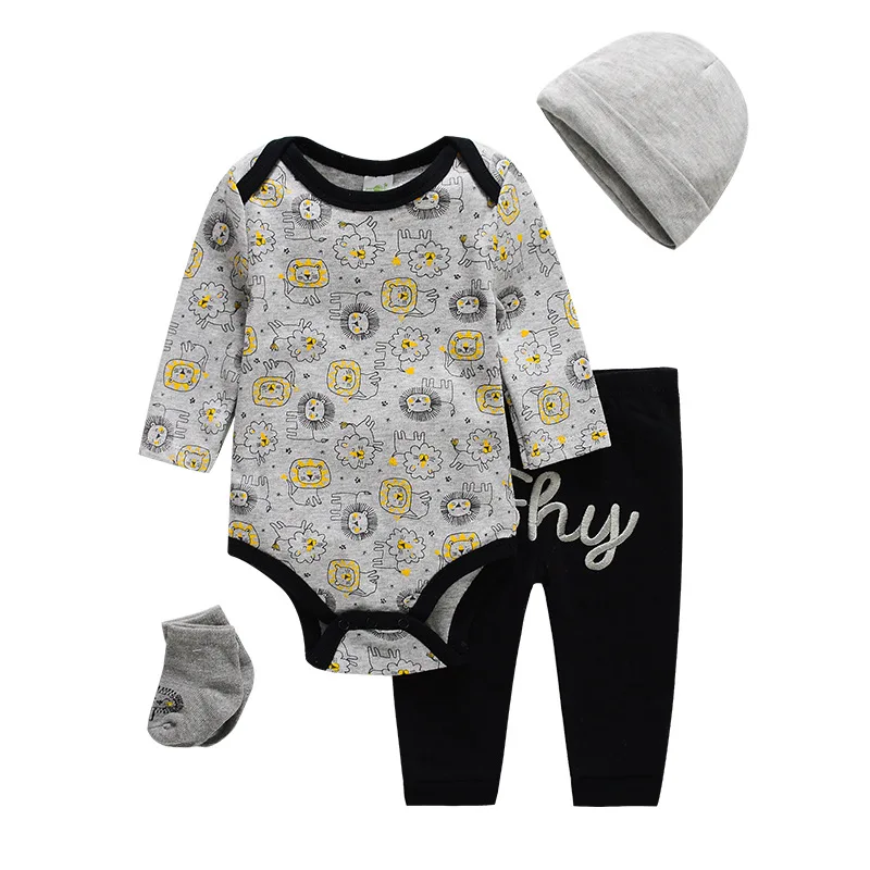 

Good Price China Infant Romper Clothes 100% Cotton Gift Set 4 in 1 Baby Clothing Set Baby Bodysuit