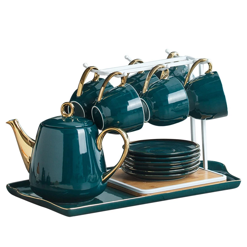 

Nordic Luxury Restaurant Dessert Cup Elegant Gold Edge Mug Coffee Cup Set