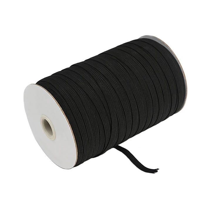 3mm 5mm 6mm 8mm 10mm 12mm Sewing Elastic Wedding Tape Braided Elastic Band for Garment Shoes Bags