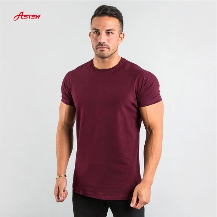 

New Product 2021 Sport T-Shirt For Muscle Mens Sleeve Fitness Plus Size Soild Color Top Gym Tranining Clothes, Customized colors