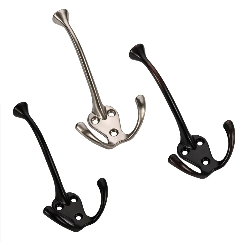 

Fashionable Good Quality Cloth Coat Metal Zinc Alloy Triple Hook 6571