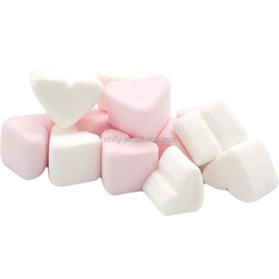 halal heart shaped marshmallow candy and