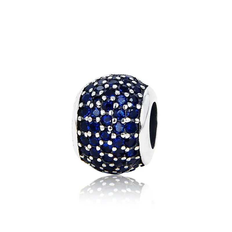 

Dandora Inlaid with Stone Charm 925 Sterling Silver Zircon Bead Pendant Charm fit for Pandora Bracelet Or Necklace.