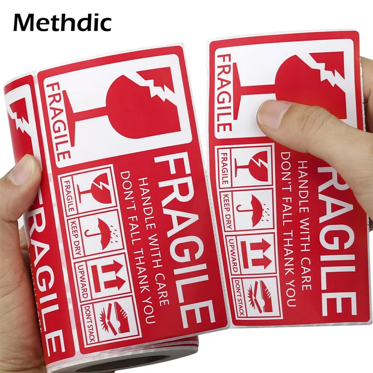 fragile labels roll