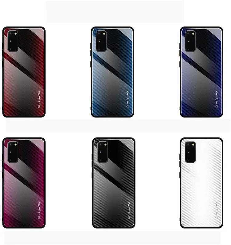 

Gradient Striped Tempered Glass Case for Redmi 8 8A