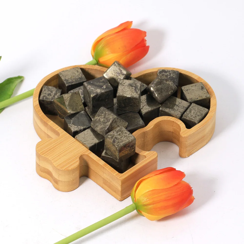 

Hot Sale Natural Cube Healing Stone Crystal Tumbled Pyrite Cubes For Feng Shui Decoration