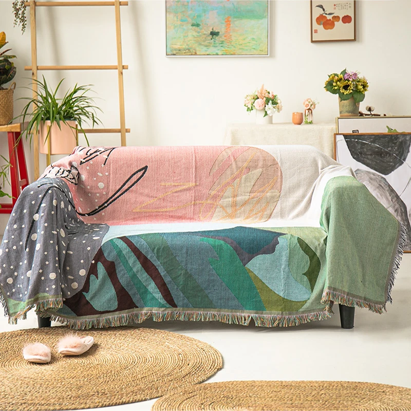 Savvy Wholesale Custom Blankets Polyester Astronaut Jacquard Beach