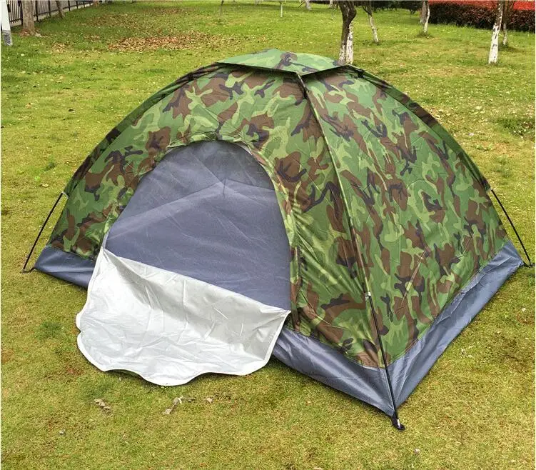 

Waterproof camouflage camping outdoor tents 1-4 person Breathable for family activity and friend camping outdoor