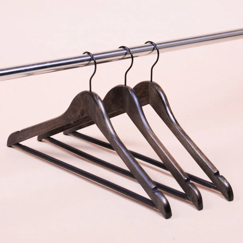 

Wholesale wooden coat hangers smooth surface wood suit hanger