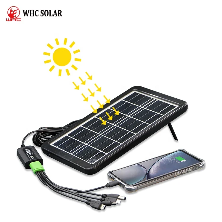 

Portable Solar Power Bank Fast Charging Outdoor cargadores solares, Black / yellow