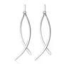 September promotion S925 earrings girl simple personality line tassel earrings temperament trend studs
