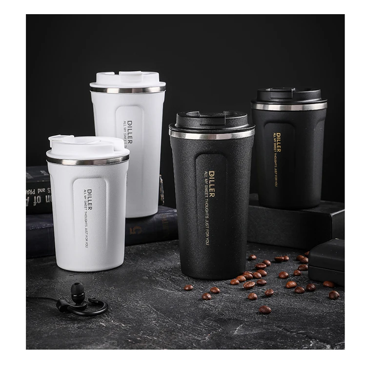 

In Stock 350ml 450ml car coffee mug travel coffee mug stainless steel thermos cup