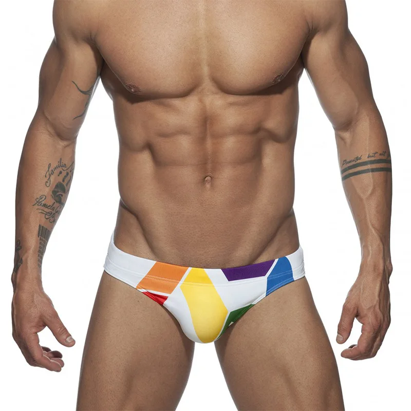 

2020 Good Quality Funny Swimming Trunks Swim Brief Sexy Mens Bikini Swimwear Men