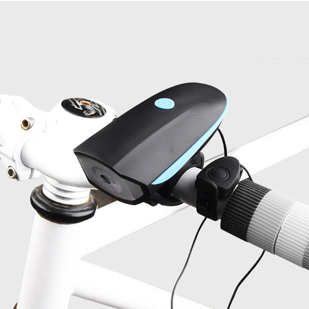 

Amazon Best Selling High Waterproof Night Riding Super Bright USB Rechargeable Front Handlebar Led Bicycle Light With Speaker, Blue/red/green