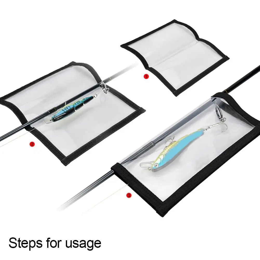 

Fishing Lure protective case Cover Durable & Clear PVC Keeps Children Pets Fishermen Safe Bait Wrap