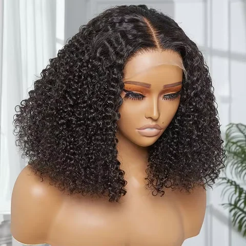 SDD Natural Pixie Curly Brazilian Hair Lace Front Wig Loose Deep Wave HD Lace Front Wigs Black Women Kinky Straight Jerry Curl