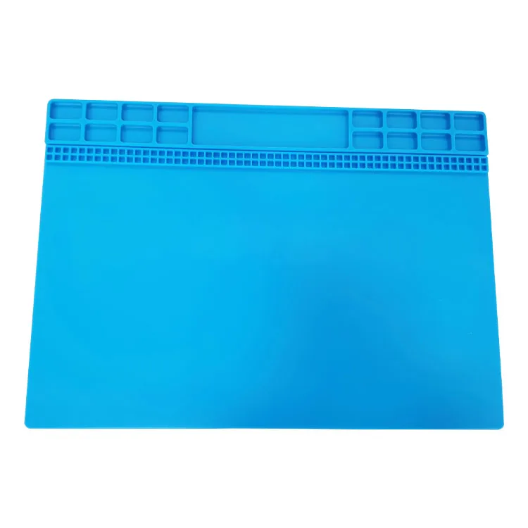 

New Arrival Heat Insulation Screw Silicone Repair Tools Pad Desk Mat Watch Cellphone Soldering Silicone Repair Mat, Blue or customized