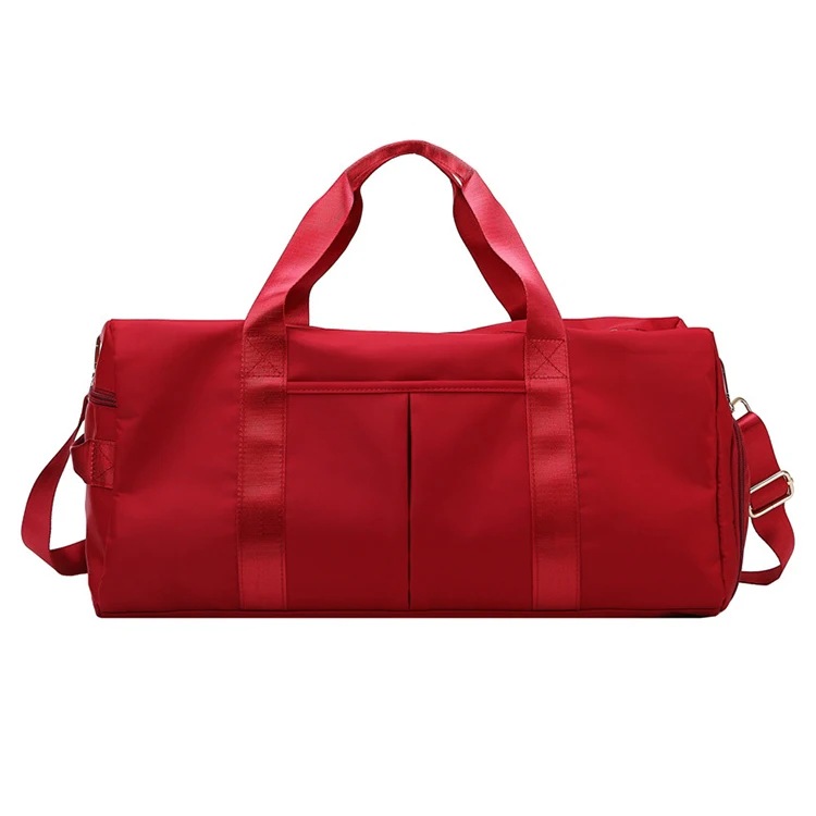 

2022 Custom New arrivals Durable Travel Bag With Shoe Compartment Waterproof Sports pink gym bag