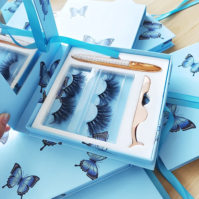 

Full fluffy 3d mink eyelashes 18mm 25mm mink eyelashes with custom boxes