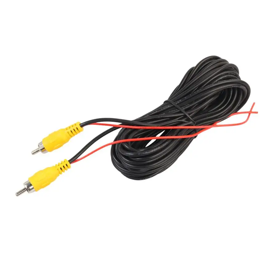 

6 Meters Car Rear View Camera RCA AV Color Video Male To Male Adapter Cable Portable Video Cables Extension Cord