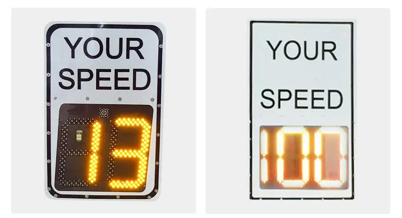 remote control radar speed sign