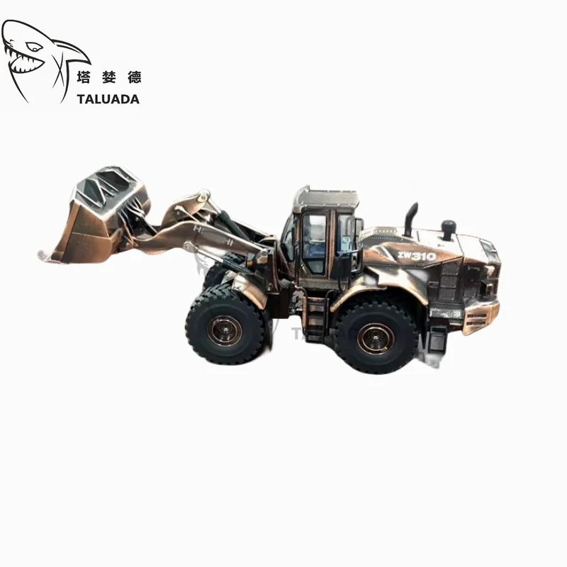 

TALUADA Copper Color Alloy 1:50 Scale Model HITACHI ZAXIS ZW310-6 Wheel Loader Model Toy