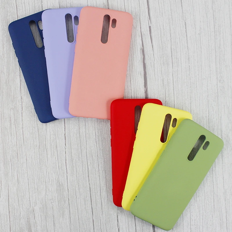 

SMTT candy color silicone case For Xiaomi Redmi Note 8 Pro back cover cases, Black,red,pink,blue,green,yellow,purple,gray