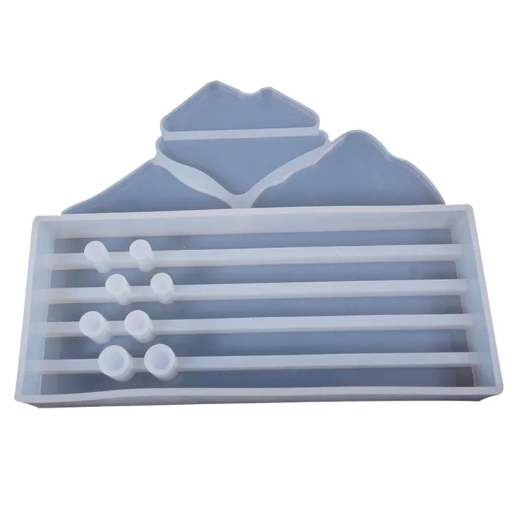 

Epoxy resin molds for office decoration large size pen holder silicone mold, Random