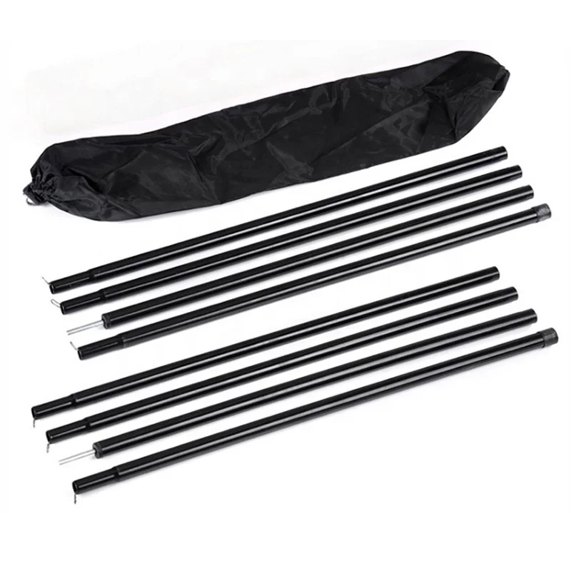 

Hot sale peg and pole tent wind rope set for outdoor camping, Black