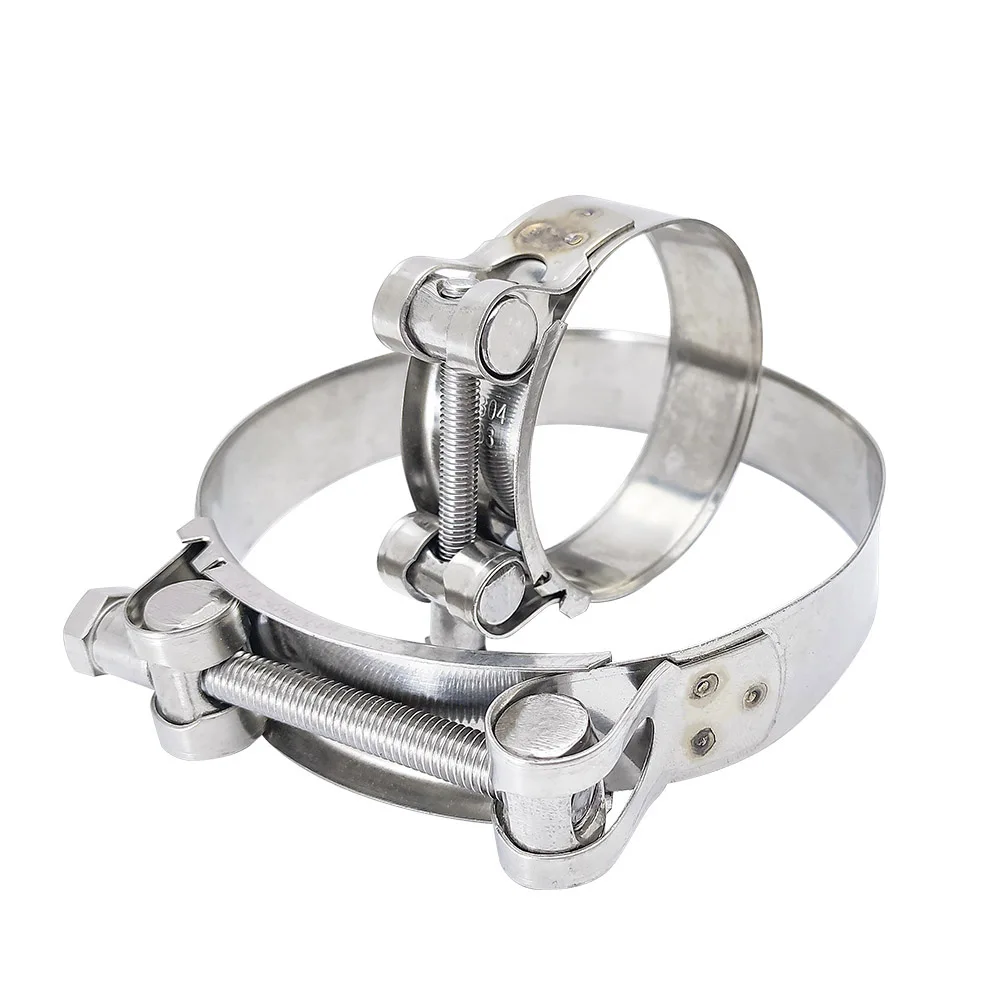 
Multi Specification Stainless Steel Heavy Duty Hose Clamp SS Adjustable T Bolt Clamp For Automotive Food 