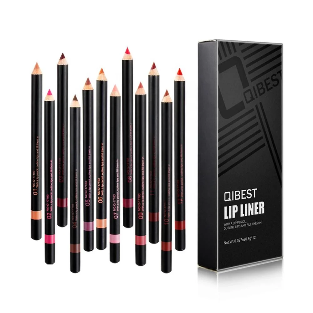 

Custom Logo Qibest Lipliner Set 12 Lip Liner Set Lip Liner Pencil