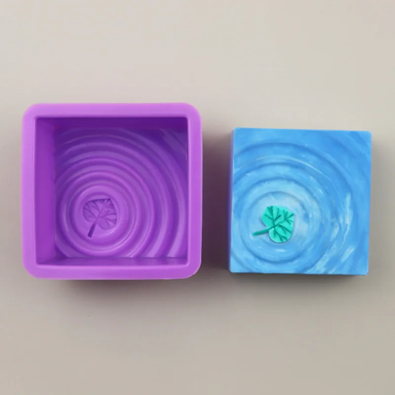 

Single hole leaf heart mold silicone mold DIY handmade soap baking mold, Random