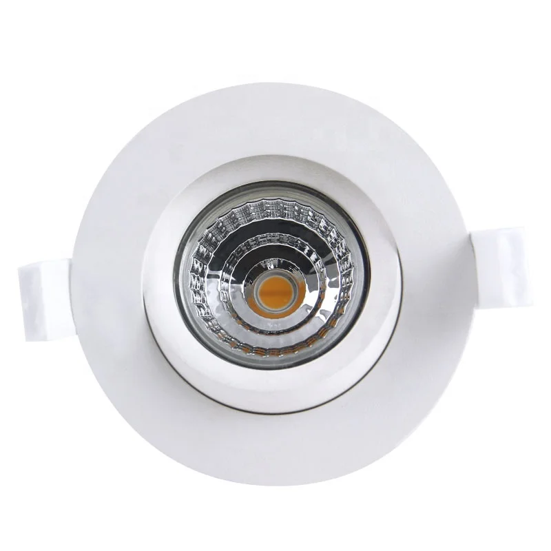 Lepu Lighting Dim To Warm CCT Adjustable Gyro Recessed 9W Led COB Downlight