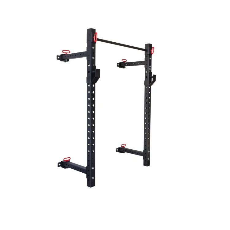 

Professional Gym Fitness Equipment Wall Rack Half Squat Power Rack, Black